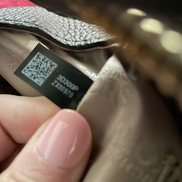 Michael Kors Dark Brown Snake Print Satchel - Picture 8 of 9